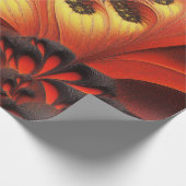 Schöne Herbstkugel gefärbt Newtonbrot Geschenkpapier (Ecke)