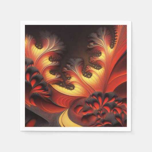 Schöne Herbstkugel gefärbt Newtonbrot Serviette (Vorderseite)