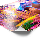 Schöne Herbstlandschaft im Borde Hill Gardens Fotodruck (Ecke)