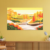 Schöne Herbstlandschaft Leinwanddruck (Insitu (Wohnzimmer))