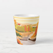 Schöne Herbstlandschaft Milchtasse (Vorderseite)