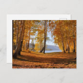 Schöne Herbstlandschaft Postkarte (Vorne/Hinten)
