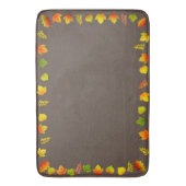 Schöne Herbstlaube auf Brown Badematte (Vorderseite Vertikal)