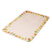 Schöne Herbstlaube Badematte (Schrägansicht)