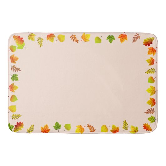 Schöne Herbstlaube Badematte (Vorderseite)