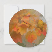 Schöne Herbstlaube Erntedank Einladung (Rückseite)