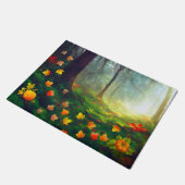 Schöne Herbstlaube Fußmatte (Schrägansicht)