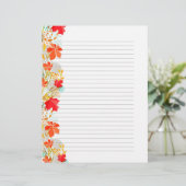 Schöne Herbstlaube im Herbst - Papier für Papier (Stehend Vorderseite)