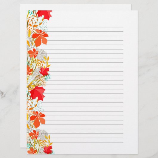 Schöne Herbstlaube im Herbst - Papier für Papier (Vorne/Hinten)