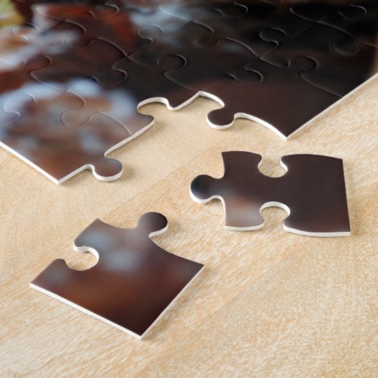 Schöne Herbstlaube im Herbst Waldwandern Puzzle (Seite)