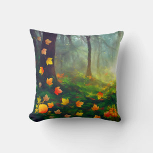 Schöne Herbstlaube Kissen