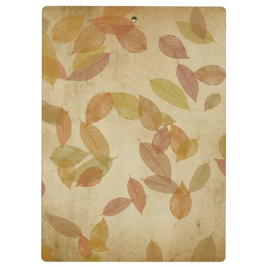 Schöne Herbstlaube Klemmbrett (Rückseite)