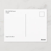 Schöne Herbstlaube Postkarte (Rückseite)