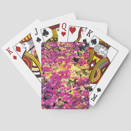 Schöne Herbstlaube Spielkarten (Rückseite)