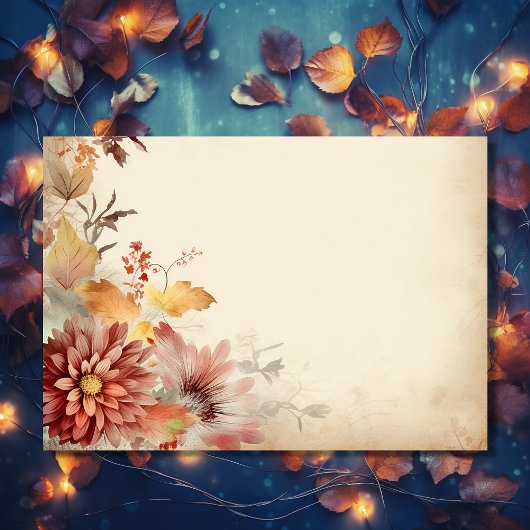 Schöne Herbstleaf Blume Hochzeit im Herbst Dankeskarte