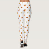 Schöne Herbstleaves Blume Muster Girl Leggings (Rückseite)
