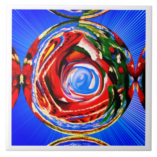 Schöne herbstliche Kunst Fliese (Vorderseite)