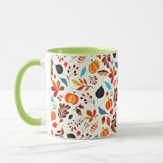 Schöne Herbstmuster-Tasse Tasse (Links)