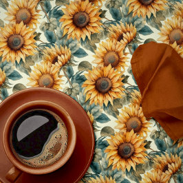 Schöne Herbstsonne Tischdecke