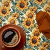 Schöne Herbstsonne Tischdecke