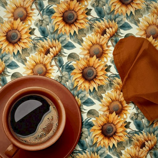 Schöne Herbstsonne Tischdecke