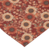 Schöne Herbstsonnenblumen Tischdecke (Schrägansicht)