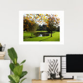 Schöne Herbstszene in Jersey Poster (Heimbüro)