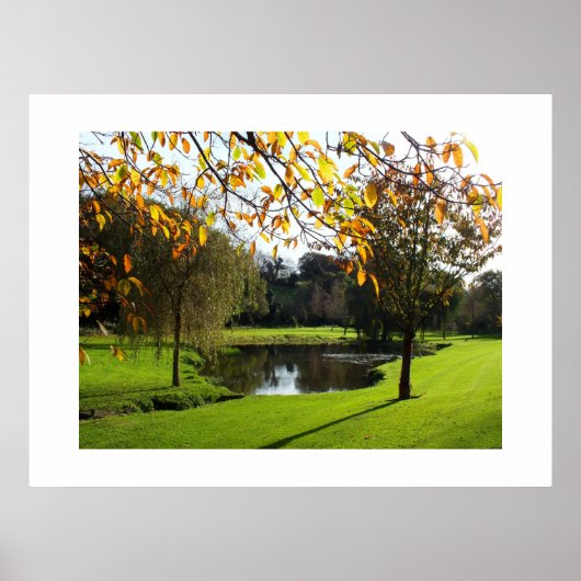 Schöne Herbstszene in Jersey Poster (Vorne)