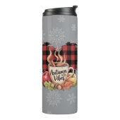 Schöne Herbstvibes Perfekter Herbst und Urlaub Thermosbecher (Nach links gedreht)