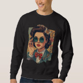 "Schöne Herren-Sweatshirt im Vintage-Stil der 19er Sweatshirt (Vorderseite)