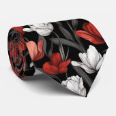 Schöne Herrenaccessoires Tulpenblume Krawatte (Gerollt)