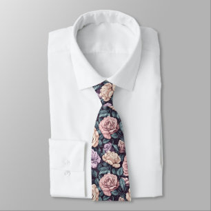 Schöne Herrenbekleidung Krawatten Rose floral