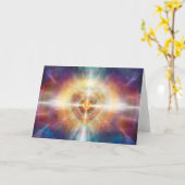 Schöne Herz-Mitte Karte (Gelbe Blume)