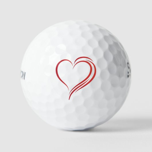 **SCHÖNE HERZEN** GOLFBALLS GOLFBALL (Vorderseite)