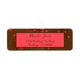 Schöne Herzen rot und braun