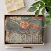 Schöne Herzenpumpen mit Vintager französischer Sch Seidenpapier (Geschenk)