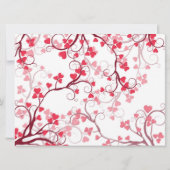 Schöne HerzensWedding Einladung (Rückseite)