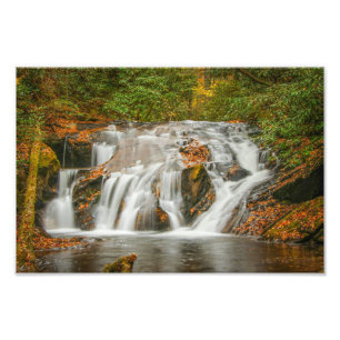 Schöne Herzöge Bach Wasserfall in N. Georgia Fotodruck