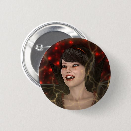 Schöne Hexe Button (Vorne & Hinten)