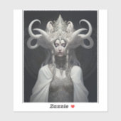 Schöne Hexe Dämon Königin Fantasy Kunst Aufkleber (Blatt)