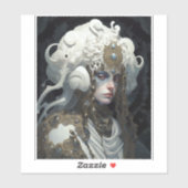 Schöne Hexe Dämon Königin Fantasy Kunst Aufkleber (Blatt)