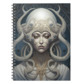 Schöne Hexe Dämon Königin Fantasy Kunst Notizblock (Vorderseite)