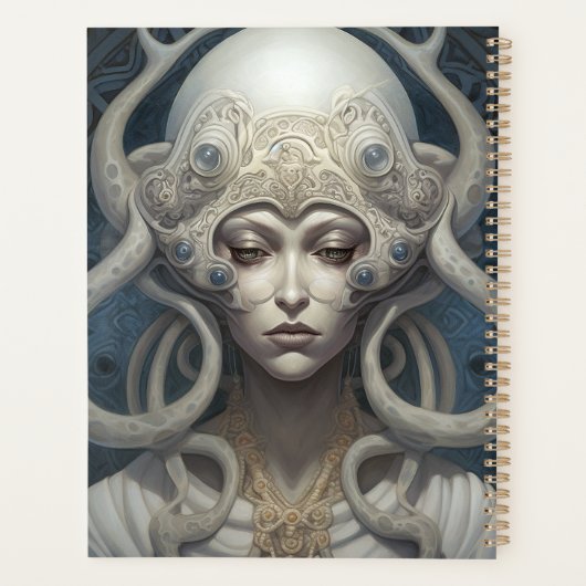 Schöne Hexe Dämon Königin Fantasy Kunst Planer (Rückseite)