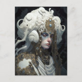 Schöne Hexe Dämon Königin Fantasy Kunst Postkarte (Vorderseite)