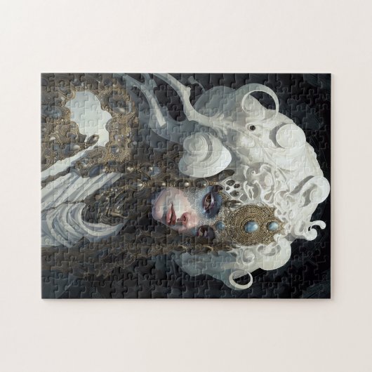 Schöne Hexe Dämon Königin Fantasy Kunst Puzzle (Horizontal)