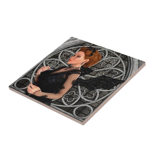 Schöne Hexe Fliese (Seite)