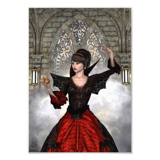 Schöne Hexe Fotodruck (Vorne)