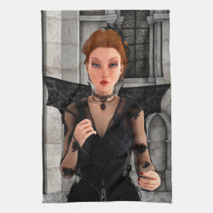 Schöne Hexe Geschirrtuch