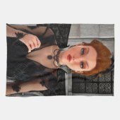 Schöne Hexe Geschirrtuch (Horizontal)