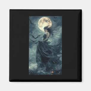 Schöne Hexe Gothic Fantasy Vampire Moonlight 1 Magnet